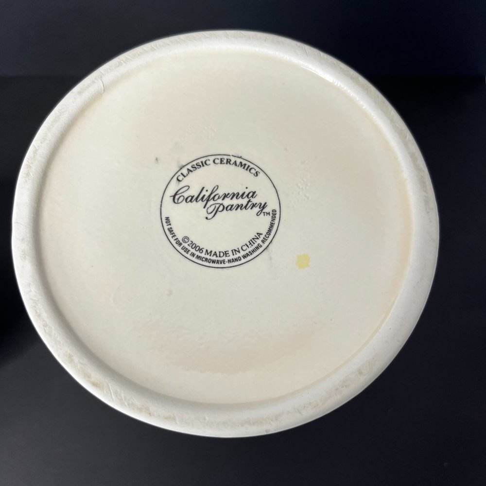 California Pantry 2006 Classic Ceramic Coffee Canister Airtight Rubber Seal Lid - Picture 13 of 16